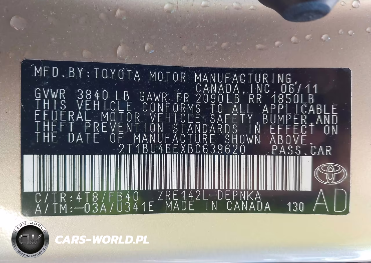 2011 Toyota Corolla Le VIN:2T1BU4EEXBC639620 - 9