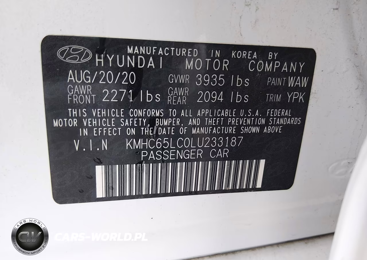 2020 Hyundai Ioniq Hybrid Blue VIN:KMHC65LC0LU233187 - 9