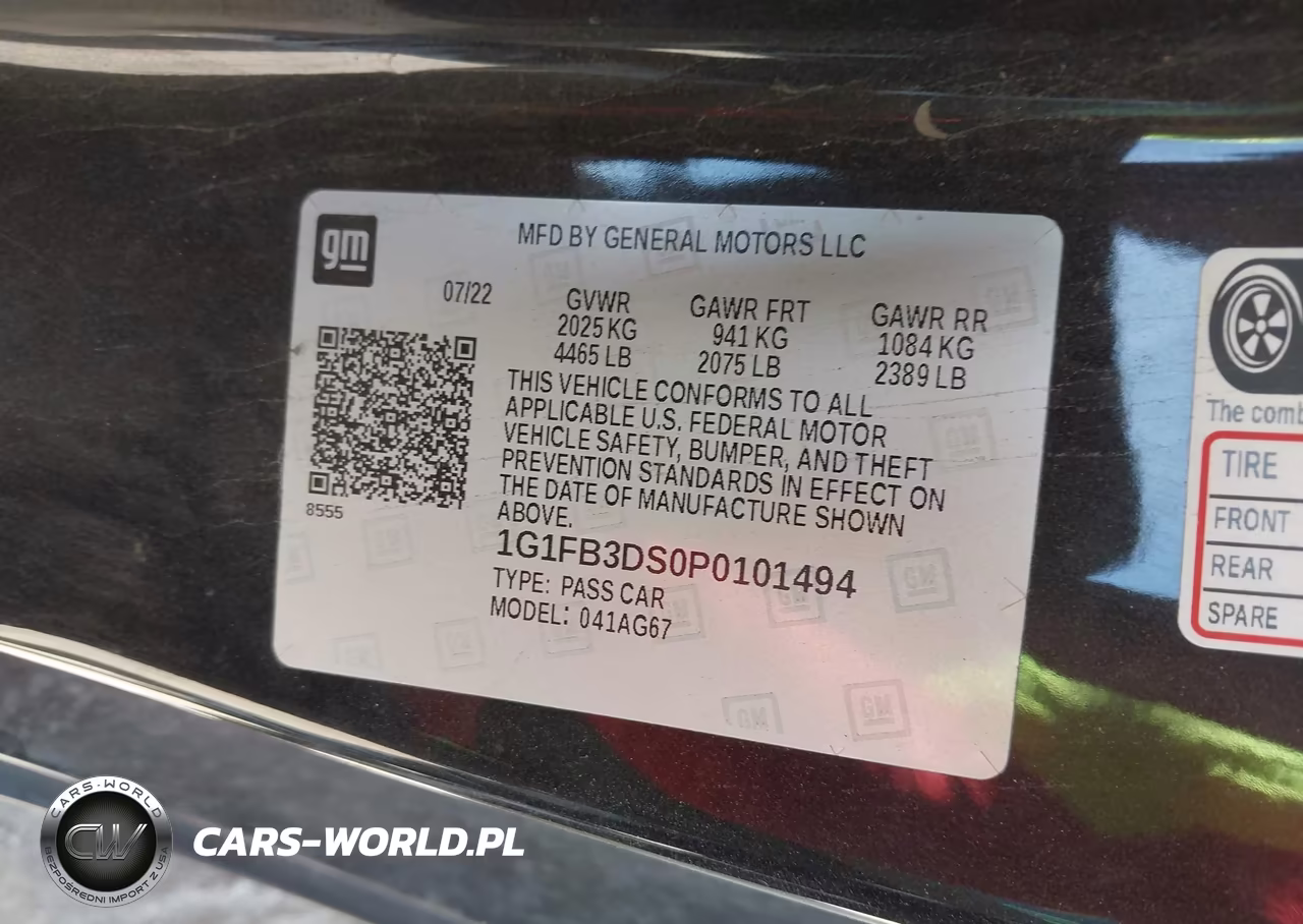 2023 Chevrolet Camaro Rwd 1Lt VIN:1G1FB3DS0P0101494 - 9