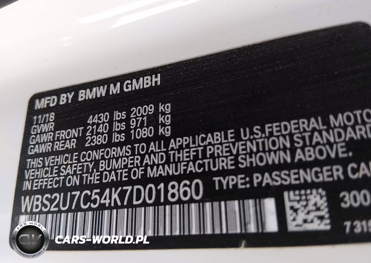 2019 BMW M2 Competition VIN:WBS2U7C54K7D01860 - 9