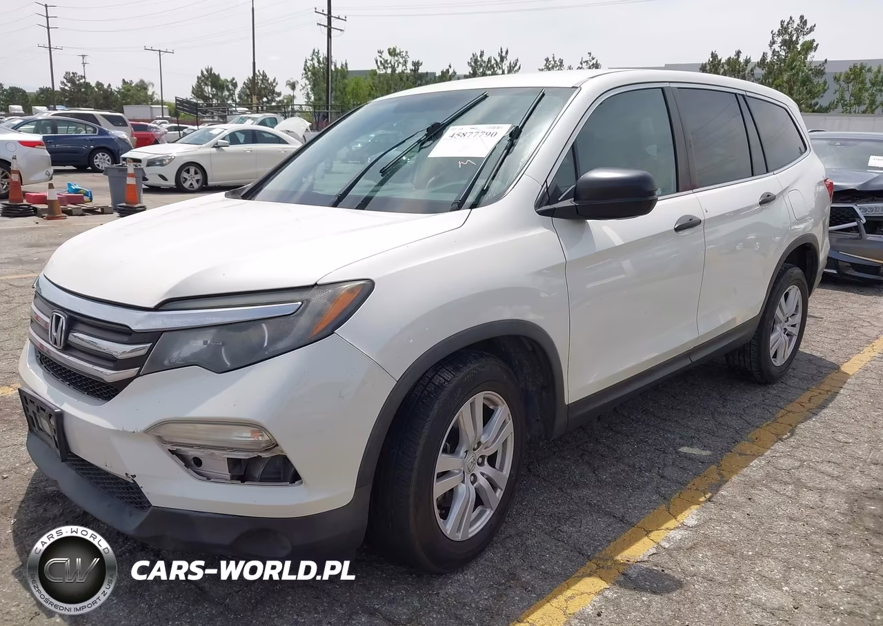 2017 Honda Pilot Lx VIN:5FNYF6H10HB006265 - 2