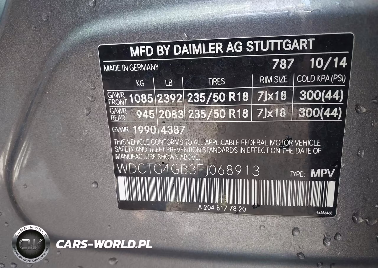 2015 Mercedes-Benz Gla 250 4Matic VIN:WDCTG4GB3FJ068913 - 9