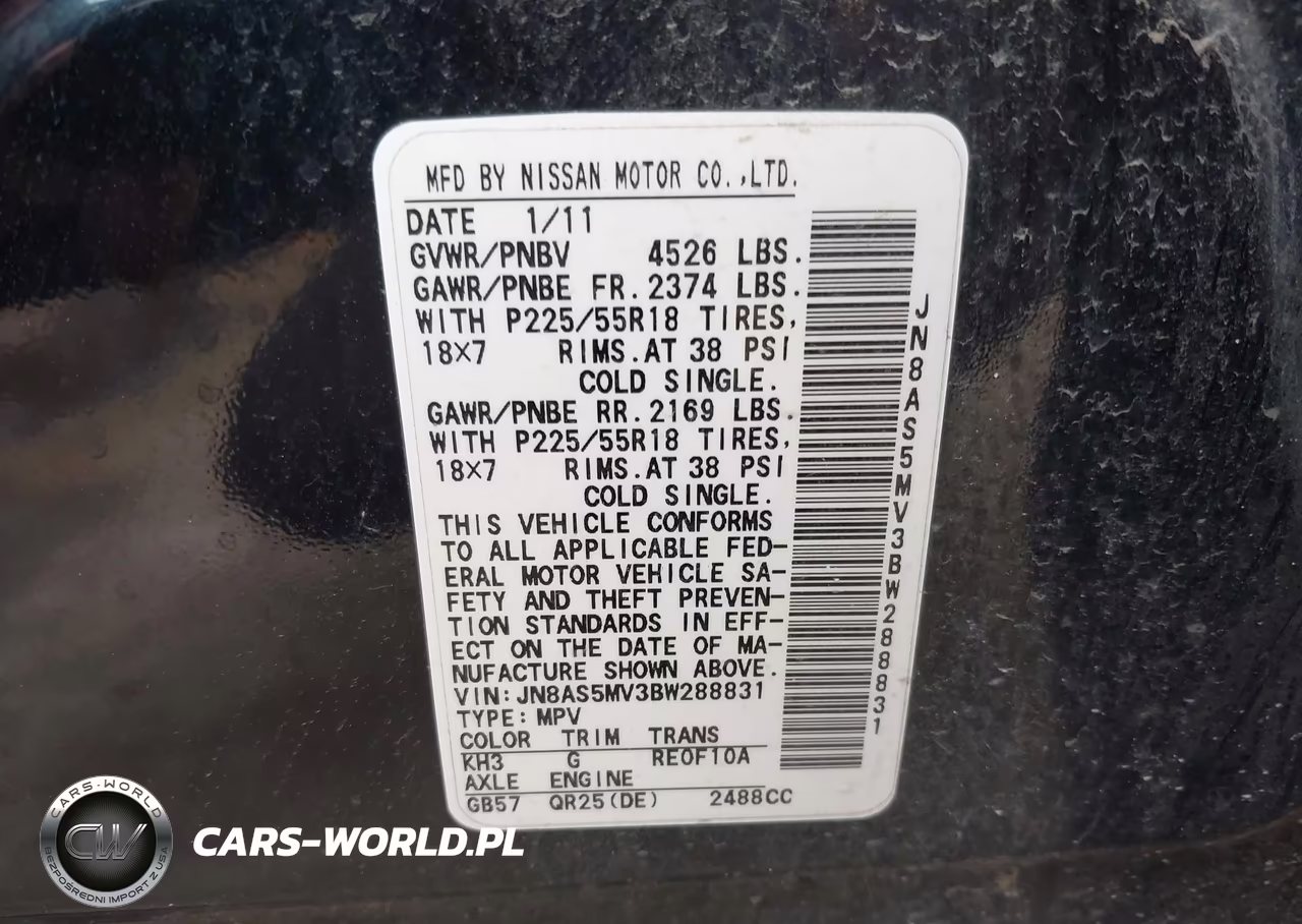 2011 Nissan Rogue S Krom Edition VIN:JN8AS5MV3BW288831 - 9