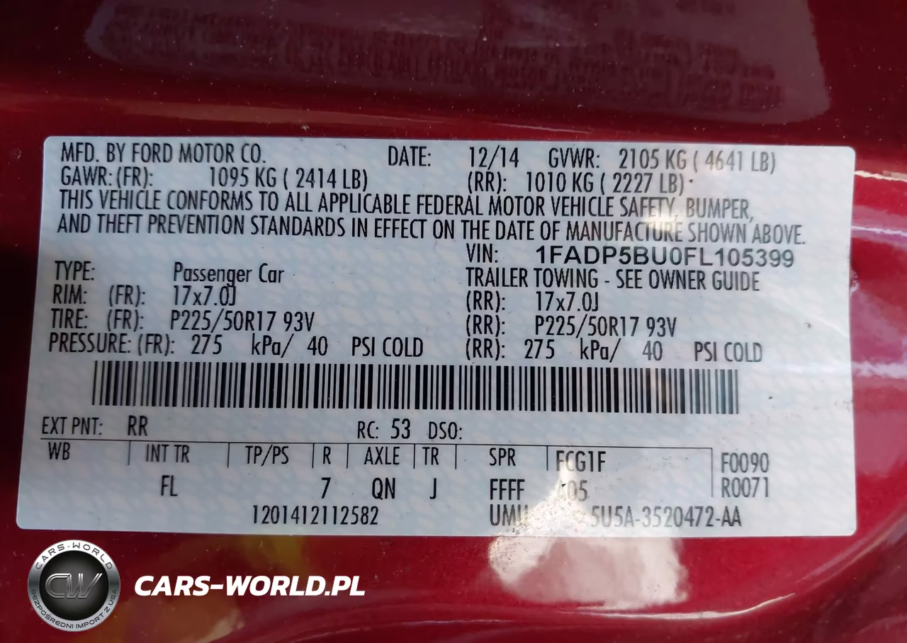 2015 Ford C-Max Hybrid Sel VIN:1FADP5BU0FL105399 - 9
