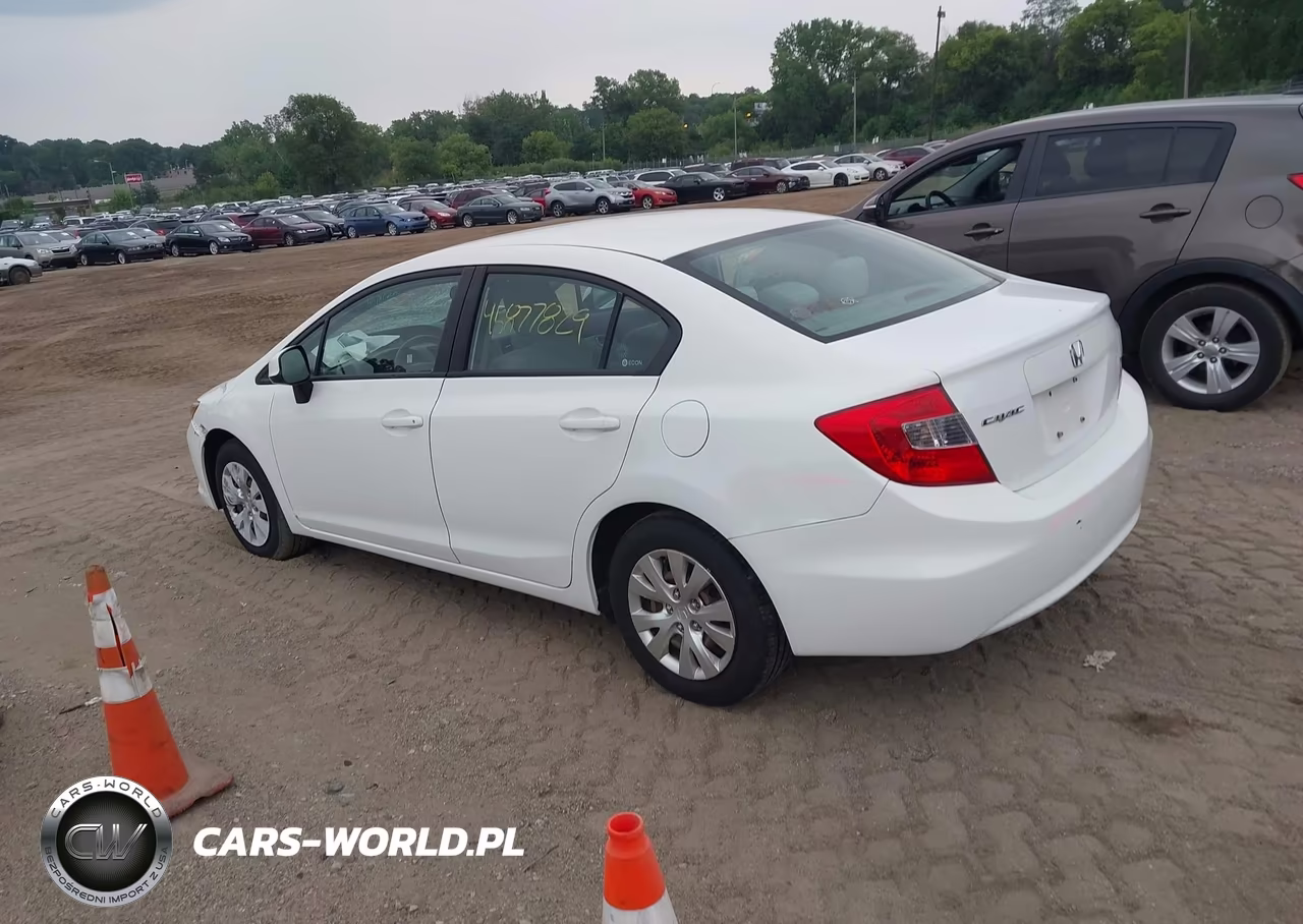 2012 Honda Civic Lx VIN:19XFB2F57CE384549 - 3