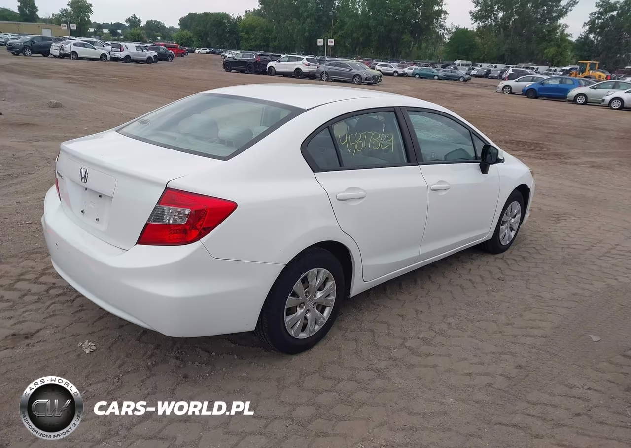 2012 Honda Civic Lx VIN:19XFB2F57CE384549 - 4