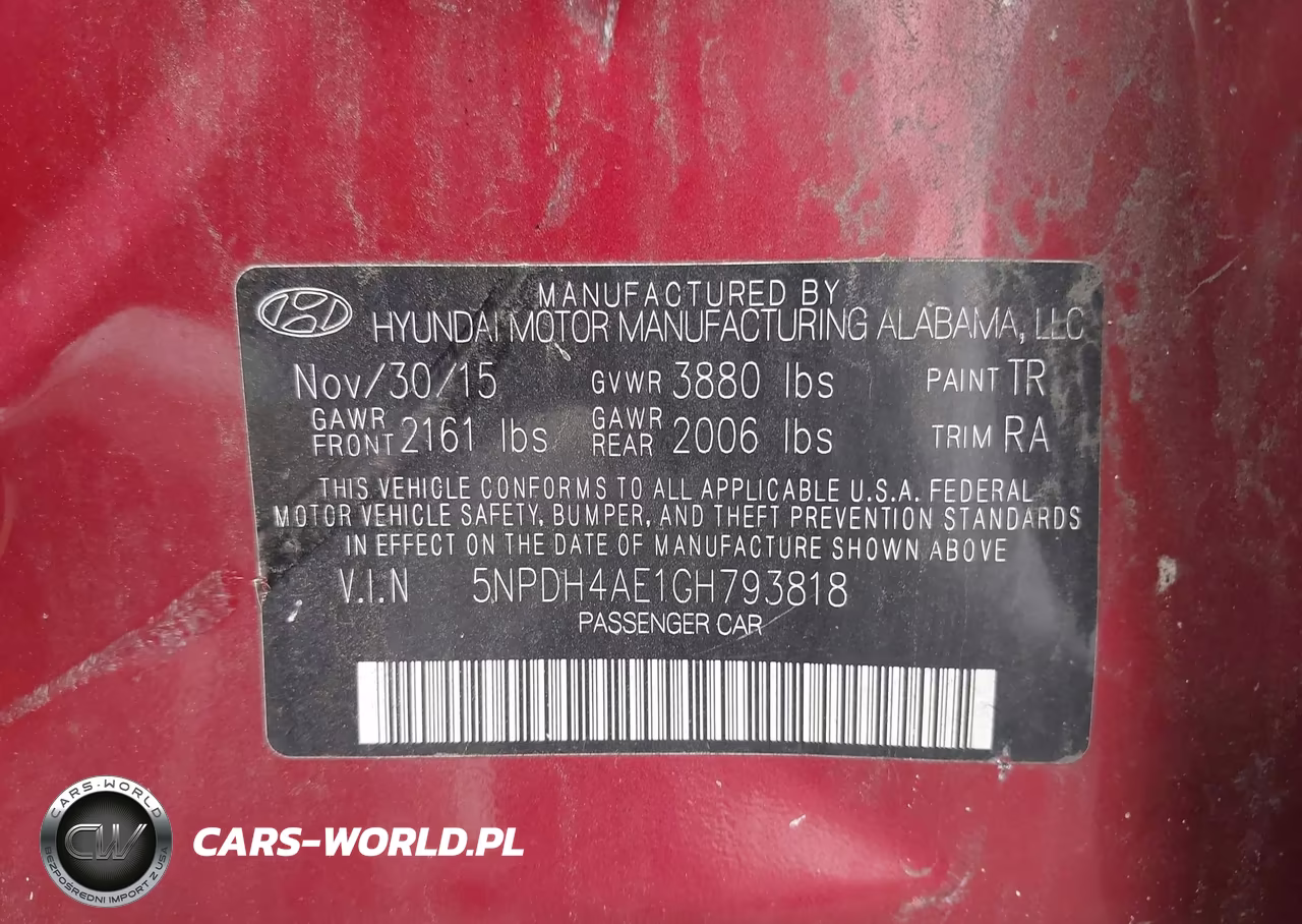 2016 Hyundai Elantra Se VIN:5NPDH4AE1GH793818 - 9