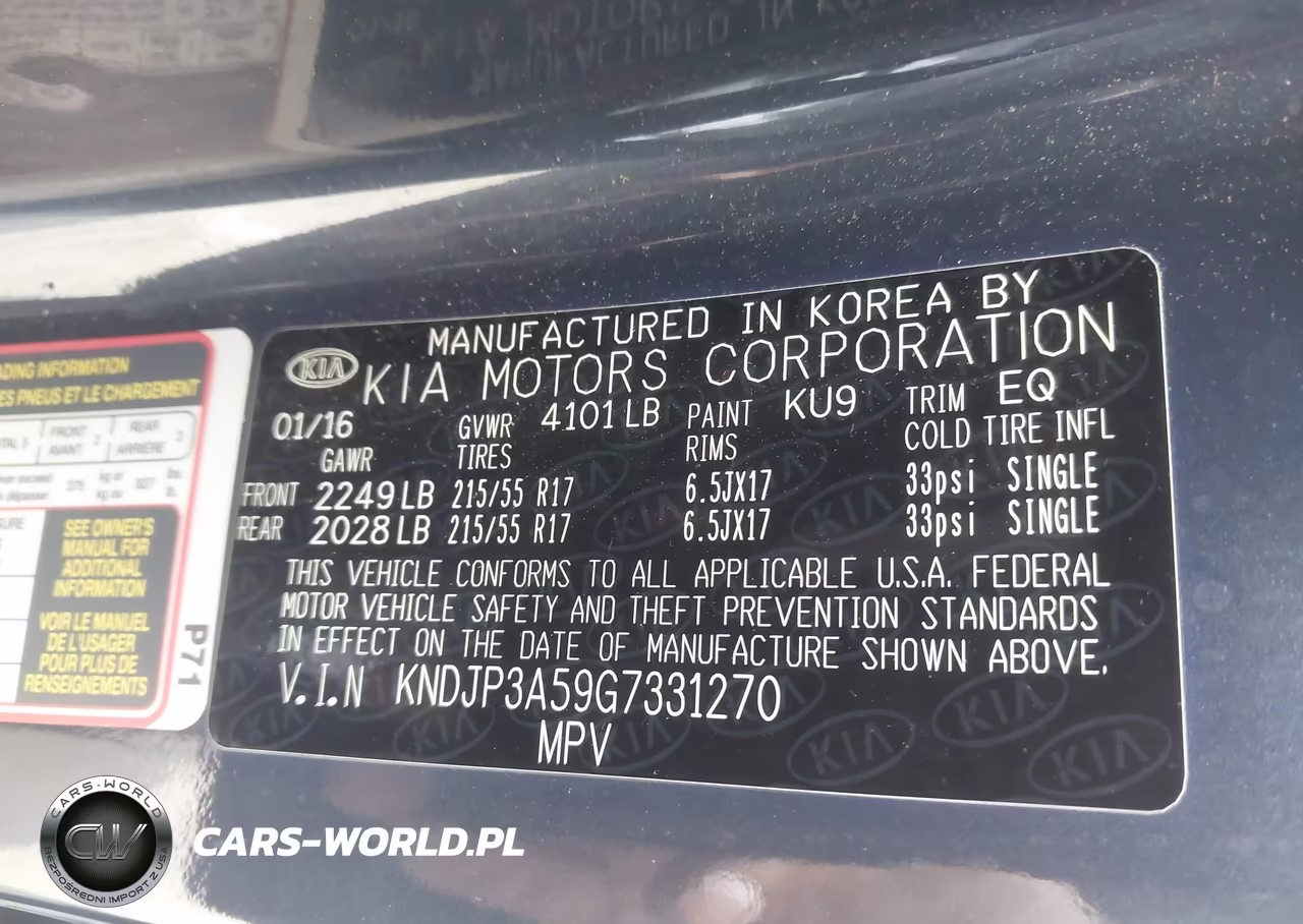 2016 Kia Soul + VIN:KNDJP3A59G7331270 - 9