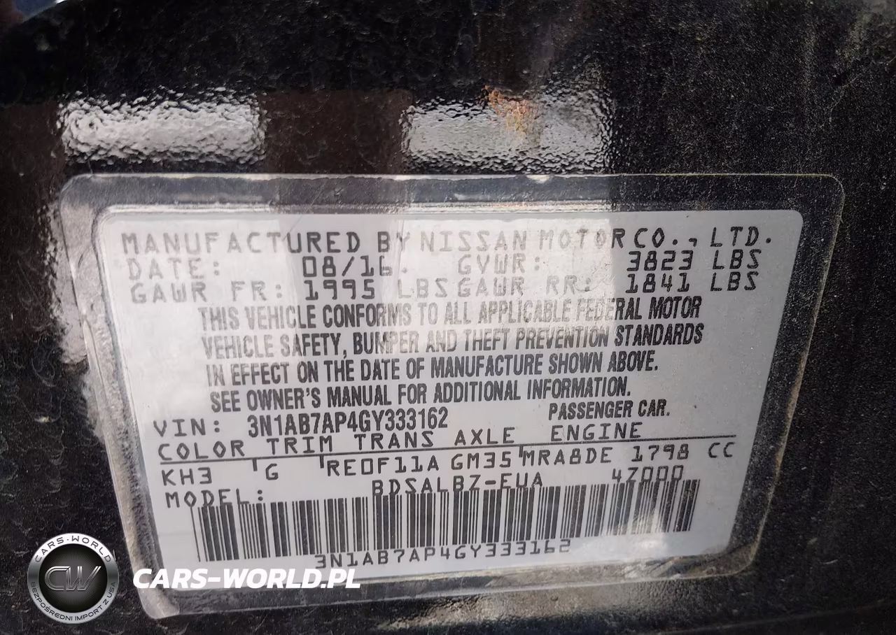 2016 Nissan Sentra S VIN:3N1AB7AP4GY333162 - 9