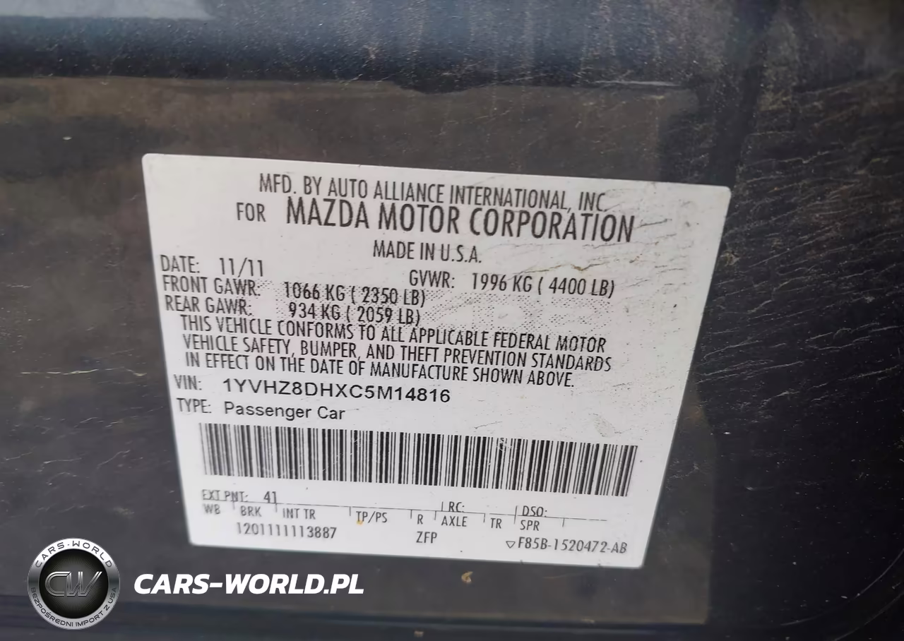 2012 Mazda Mazda6 I Touring VIN:1YVHZ8DHXC5M14816 - 9