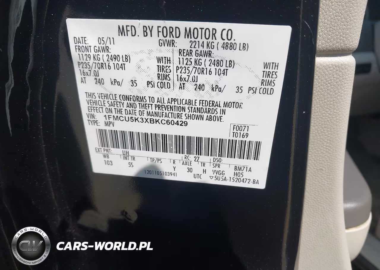 2011 Ford Escape Hybrid Limited VIN:1FMCU5K3XBKC60429 - 9