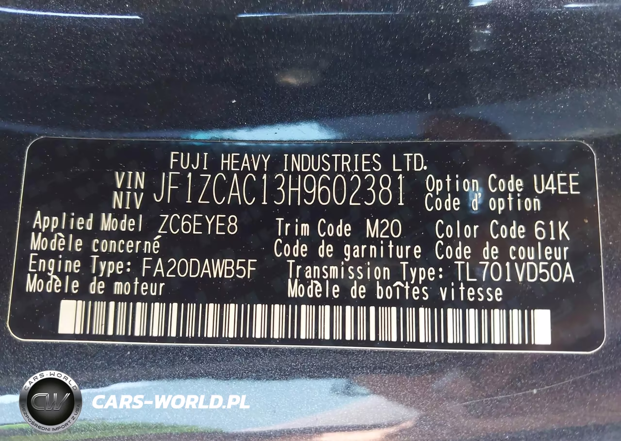 2017 Subaru Brz Limited VIN:JF1ZCAC13H9602381 - 9