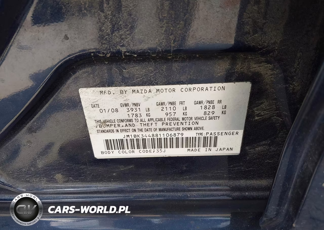 2008 Mazda Mazda3 S Grand Touring VIN:JM1BK344881106879 - 9