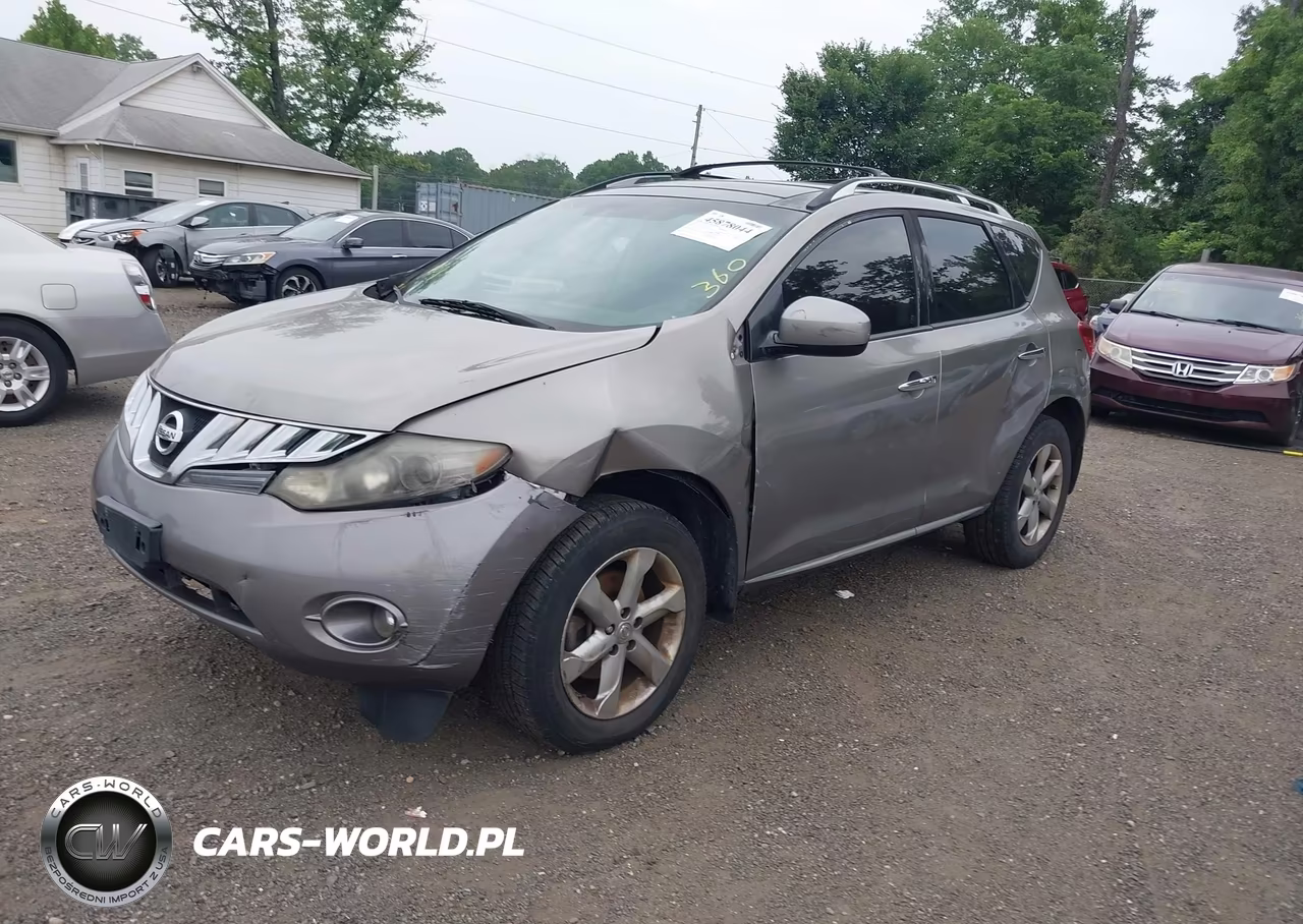 2009 Nissan Murano Sl VIN:JN8AZ18U99W106310 - 2