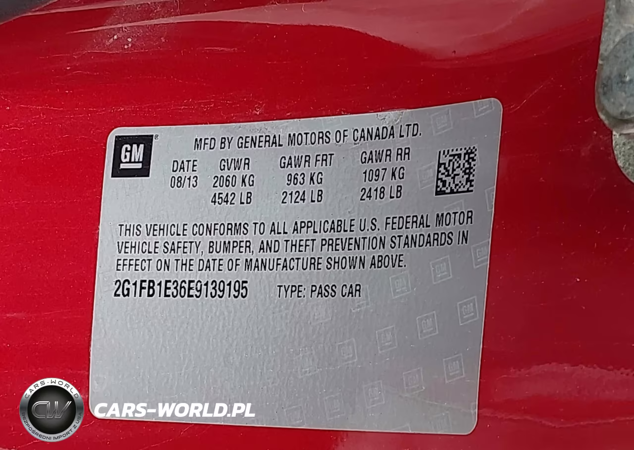 2014 Chevrolet Camaro 1Lt VIN:2G1FB1E36E9139195 - 9