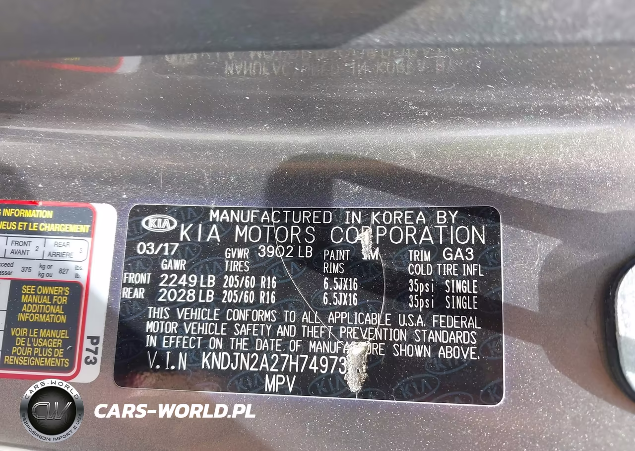 2017 Kia Soul VIN:KNDJN2A27H7497391 - 9