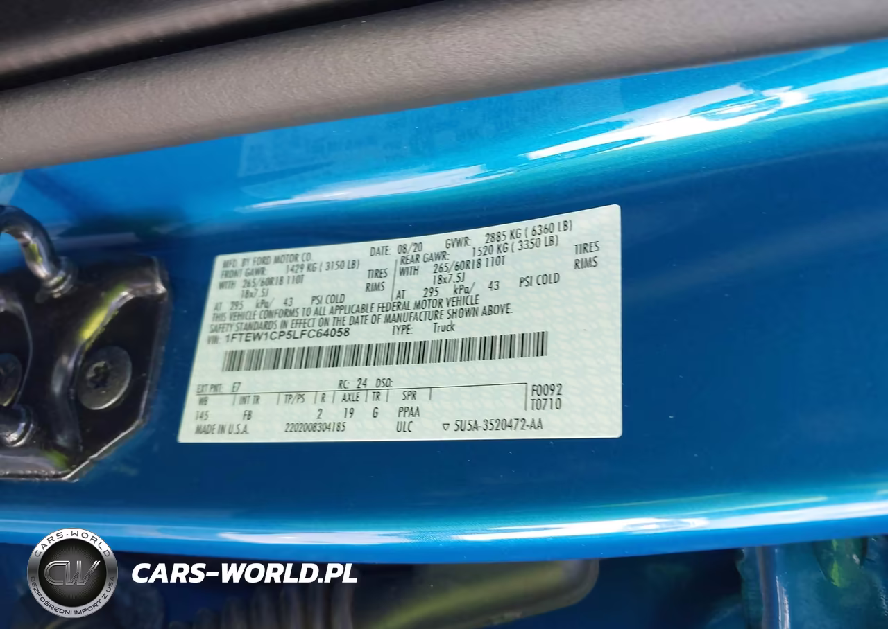 2020 Ford F-150 Xlt VIN:1FTEW1CP5LFC64058 - 9