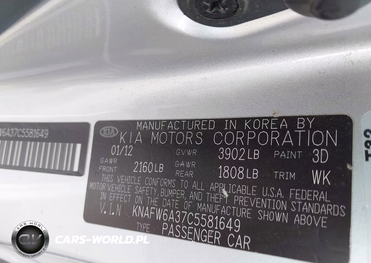 2012 Kia Forte Koup Sx VIN:KNAFW6A37C5581649 - 9