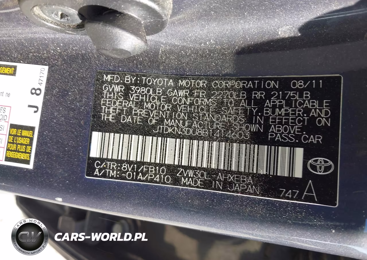2011 Toyota Prius Three VIN:JTDKN3DU8B1414603 - 9