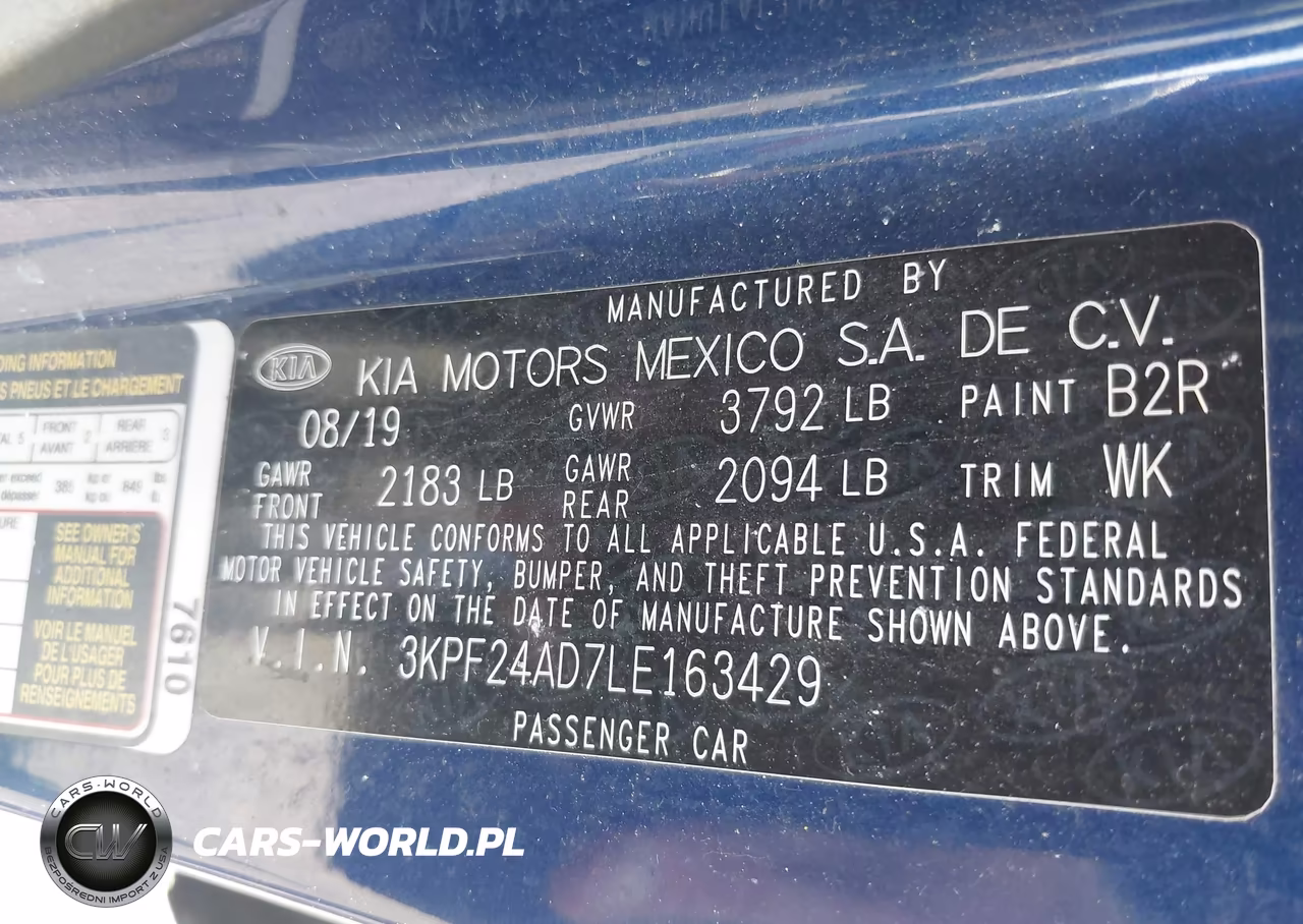 2020 Kia Forte Lxs VIN:3KPF24AD7LE163429 - 9