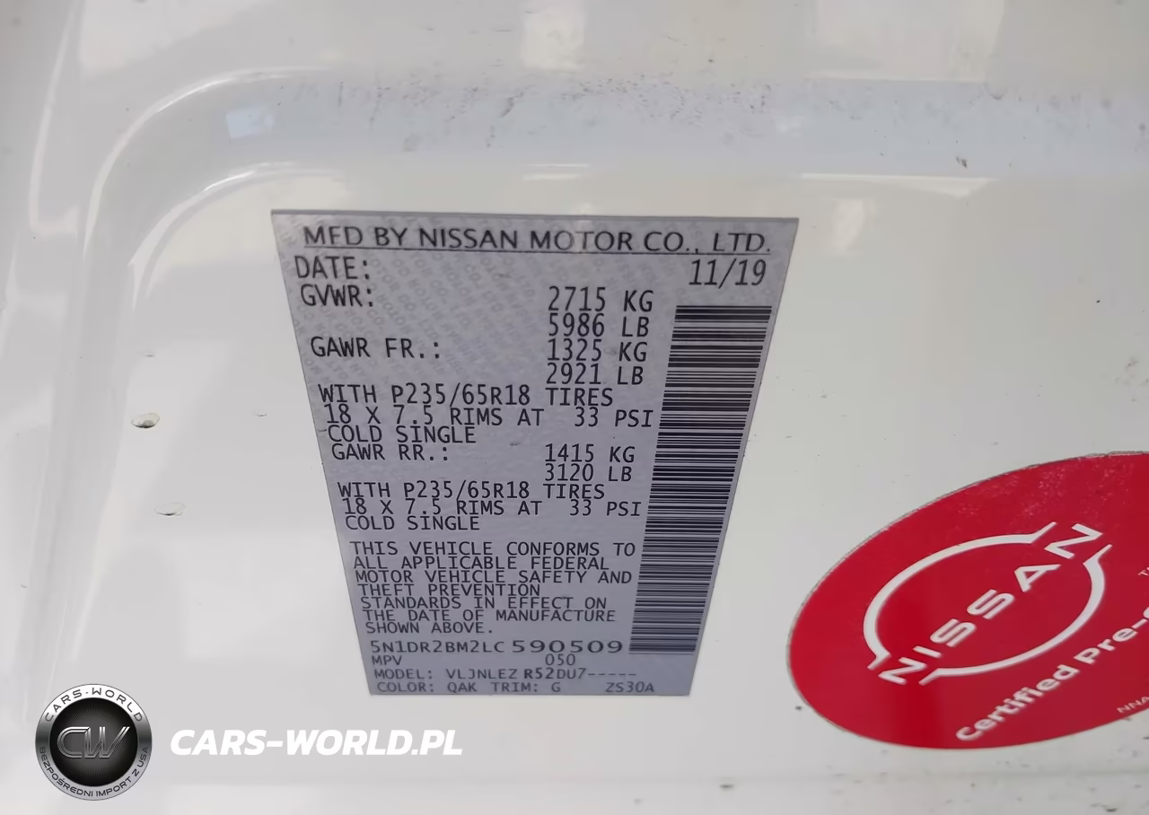 2020 Nissan Pathfinder Sv 4Wd VIN:5N1DR2BM2LC590509 - 9