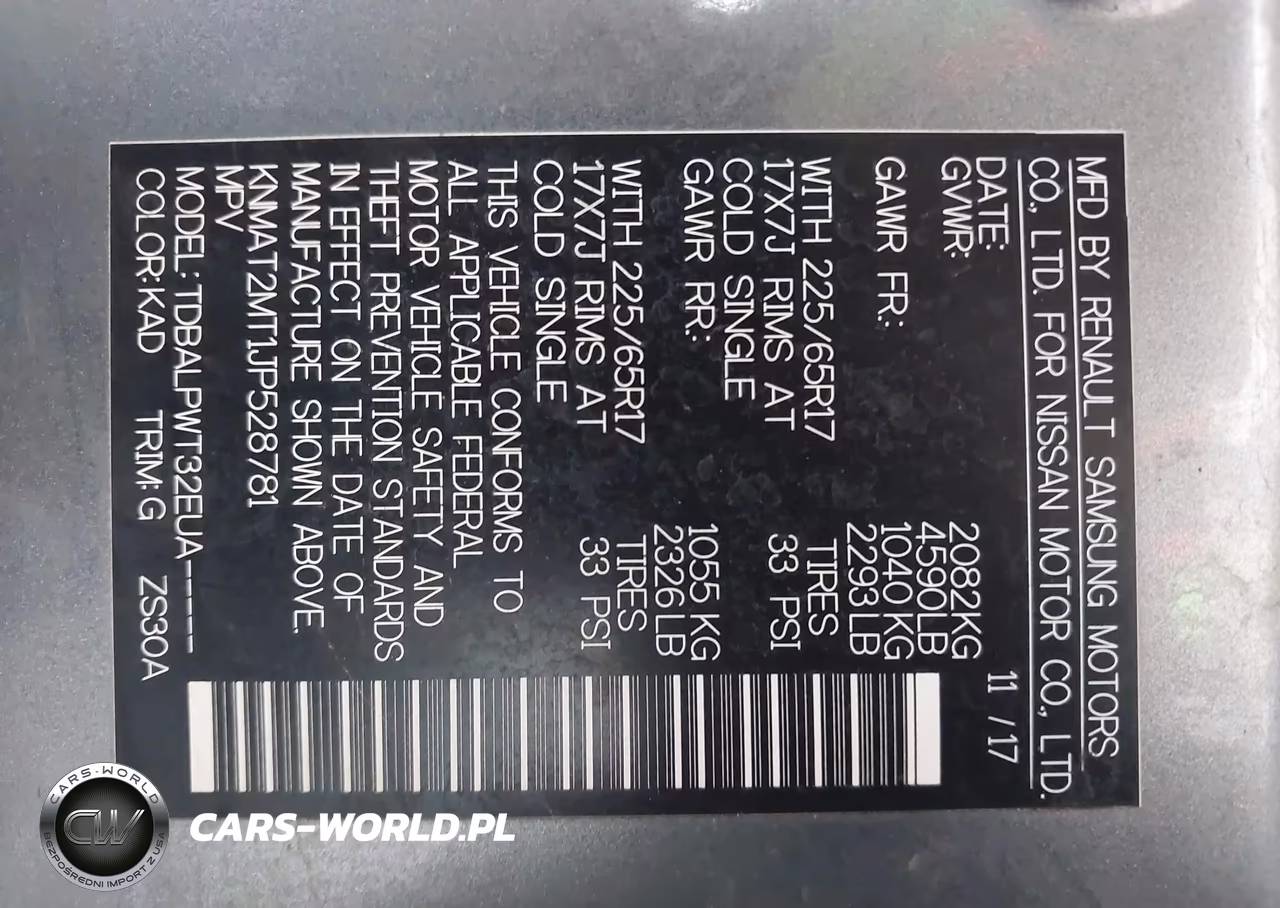 2018 Nissan Rogue S VIN:KNMAT2MT1JP528781 - 9