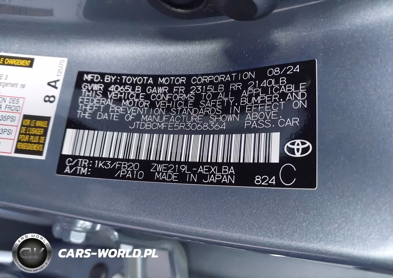 2024 Toyota Corolla Hybrid Le VIN:JTDBCMFE5R3068364 - 9