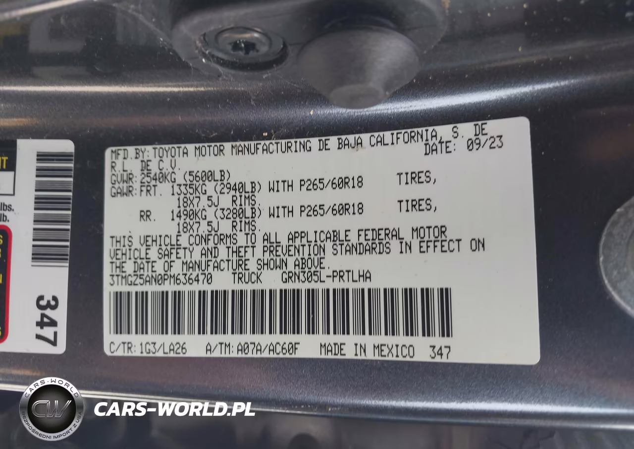 2023 Toyota Tacoma Limited VIN:3TMGZ5AN0PM636470 - 9