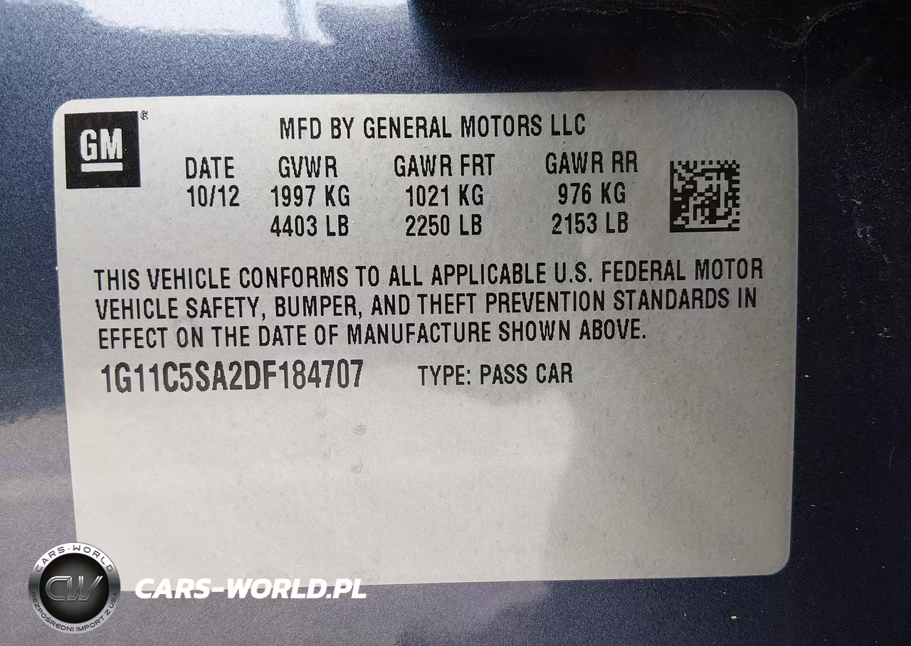 2013 Chevrolet Malibu 1Lt VIN:1G11C5SA2DF184707 - 9