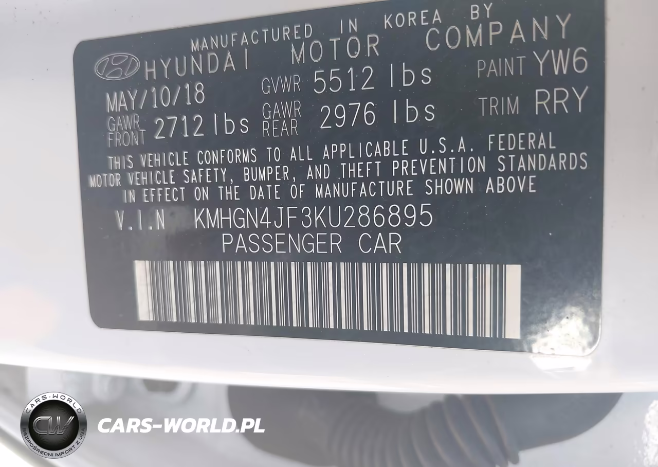 2019 Genesis G80 5.0 Ultimate VIN:KMHGN4JF3KU286895 - 9
