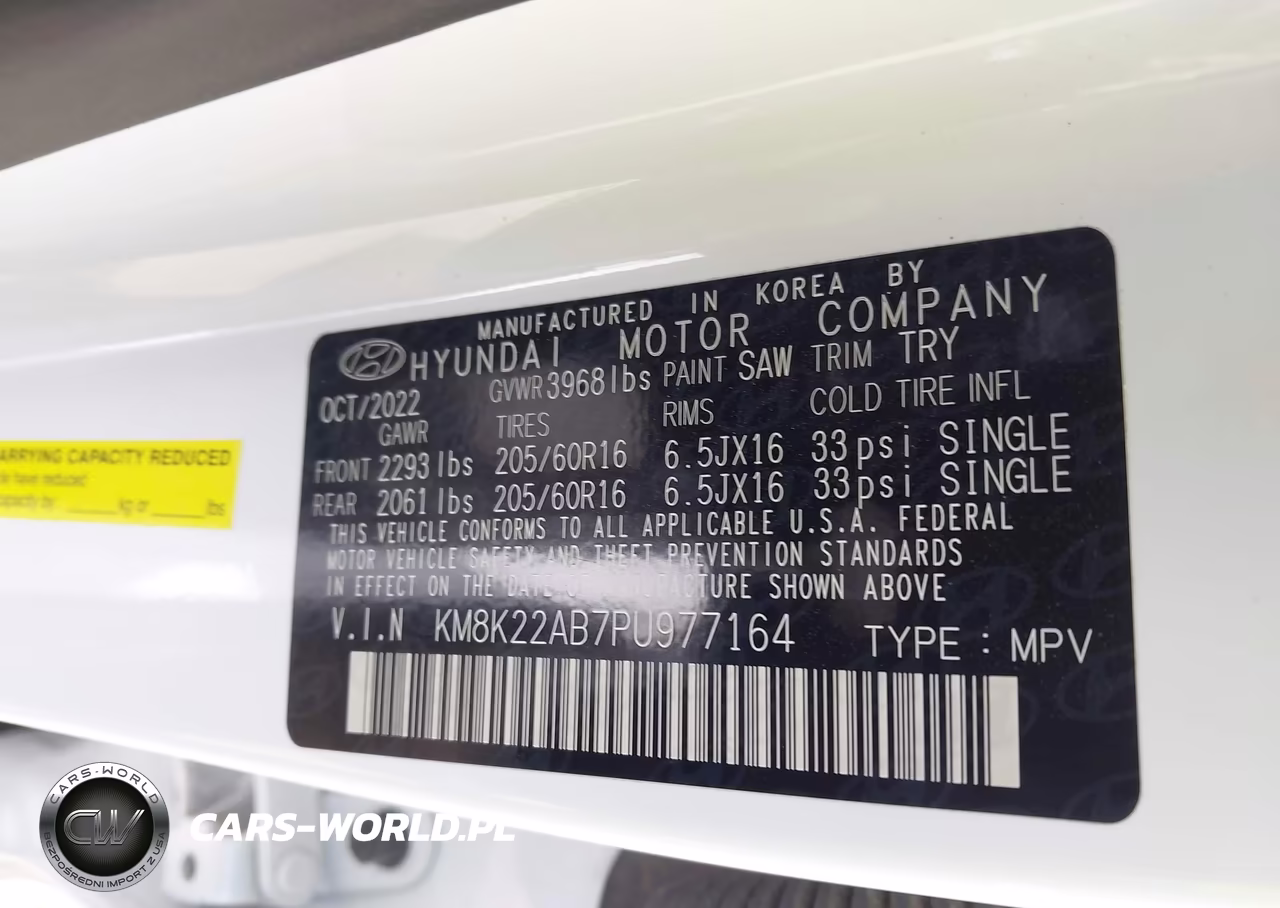 2023 Hyundai Kona Se VIN:KM8K22AB7PU977164 - 9