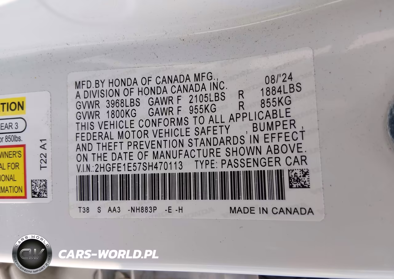 2025 Honda Civic Si Base W-High Performance Summer Tires- VIN:2HGFE1E57SH470113 - 9