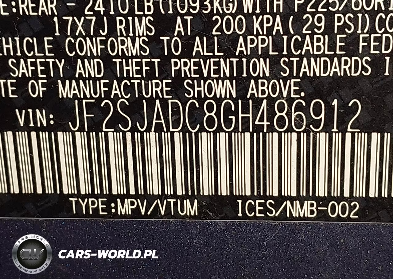2016 Subaru Forester 2.5I Premium VIN:JF2SJADC8GH486912 - 9