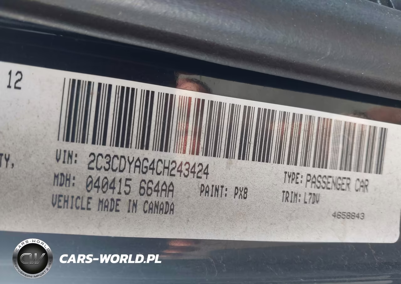 2012 Dodge Challenger Sxt VIN:2C3CDYAG4CH243424 - 9