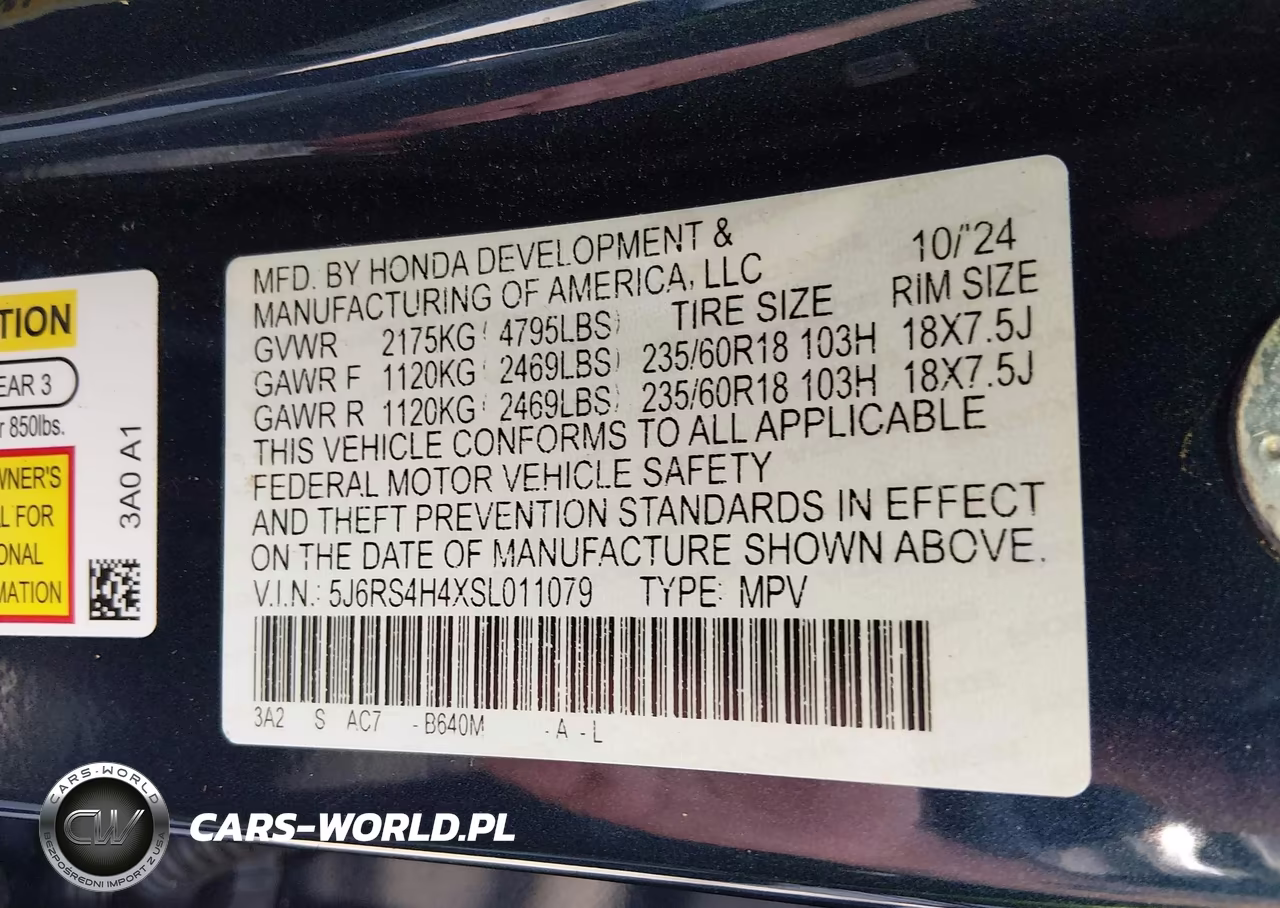 2025 Honda Cr-V Ex Awd VIN:5J6RS4H4XSL011079 - 9