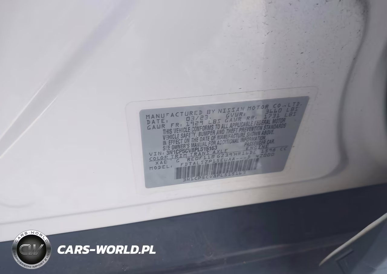 2023 Nissan Kicks Sv Xtronic Cvt VIN:3N1CP5CV8PL515163 - 9