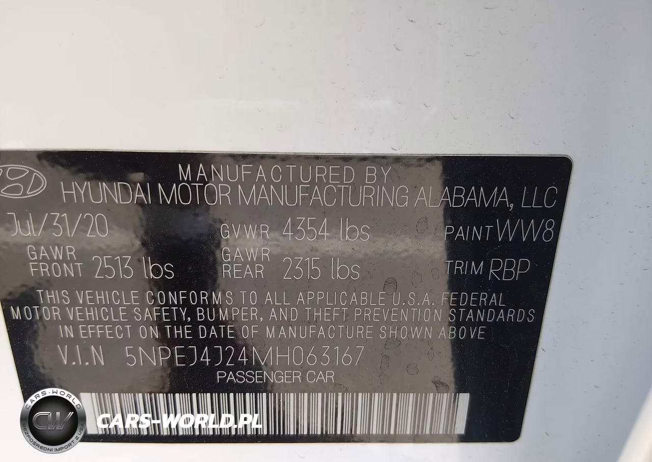 2021 Hyundai Sonata Sel Plus VIN:5NPEJ4J24MH063167 - 9