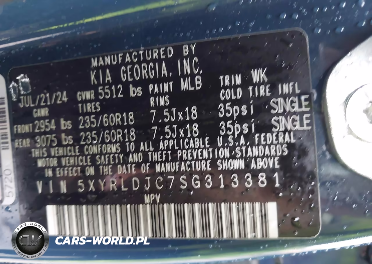2025 Kia Sorento S VIN:5XYRLDJC7SG313381 - 9