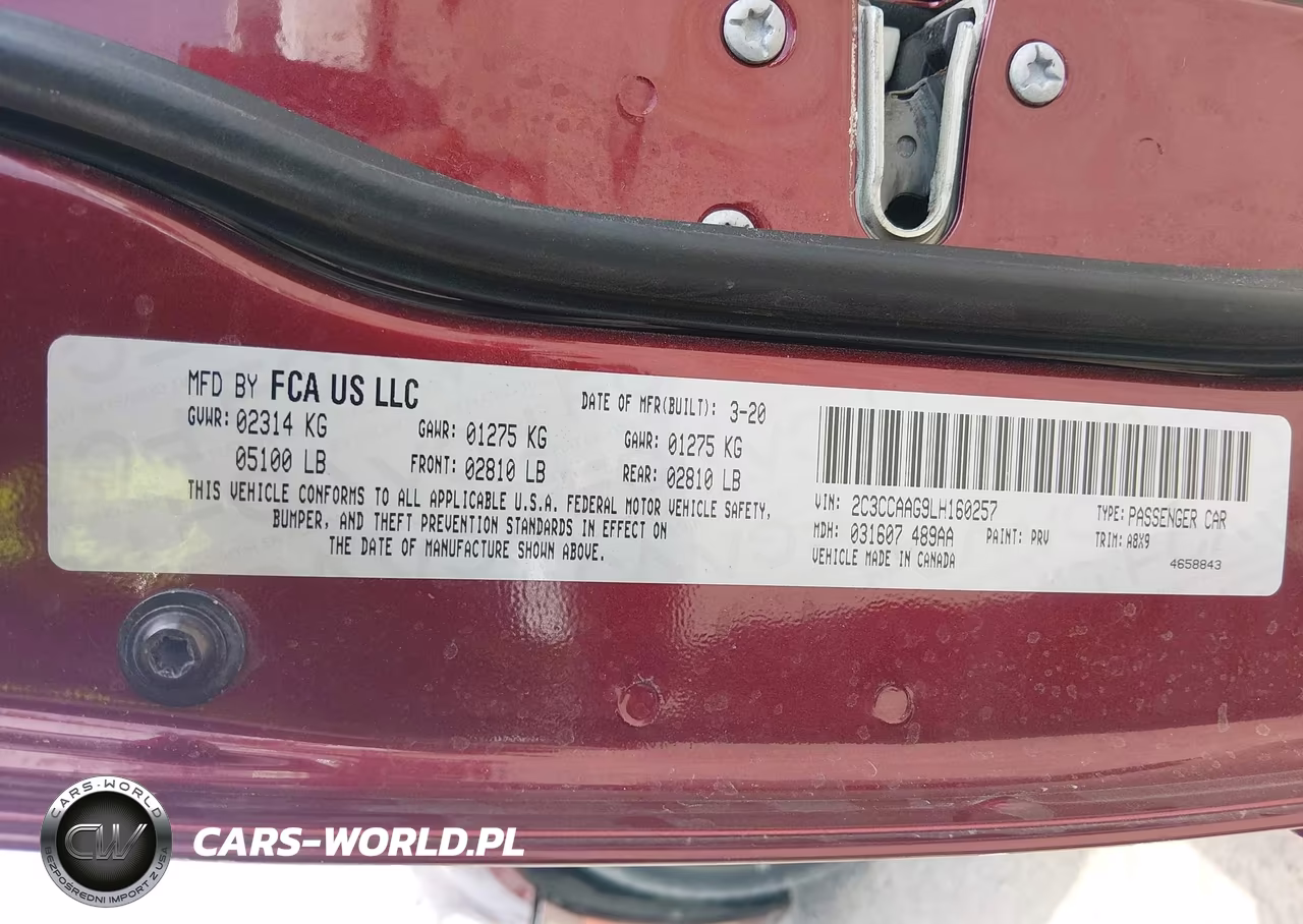 2020 Chrysler 300 Touring VIN:2C3CCAAG9LH160257 - 9