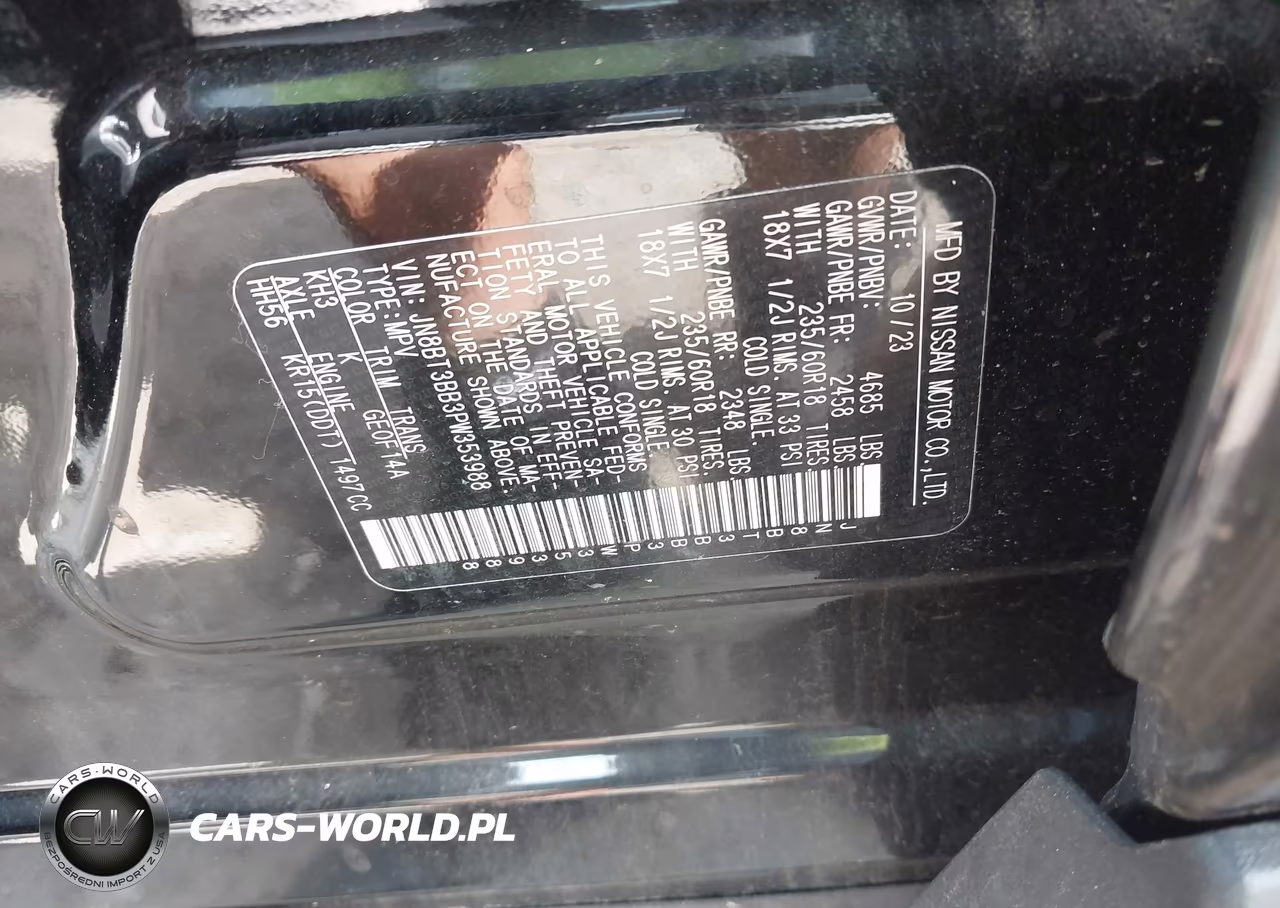 2023 Nissan Rogue Sv Intelligent Awd VIN:JN8BT3BB3PW353988 - 9