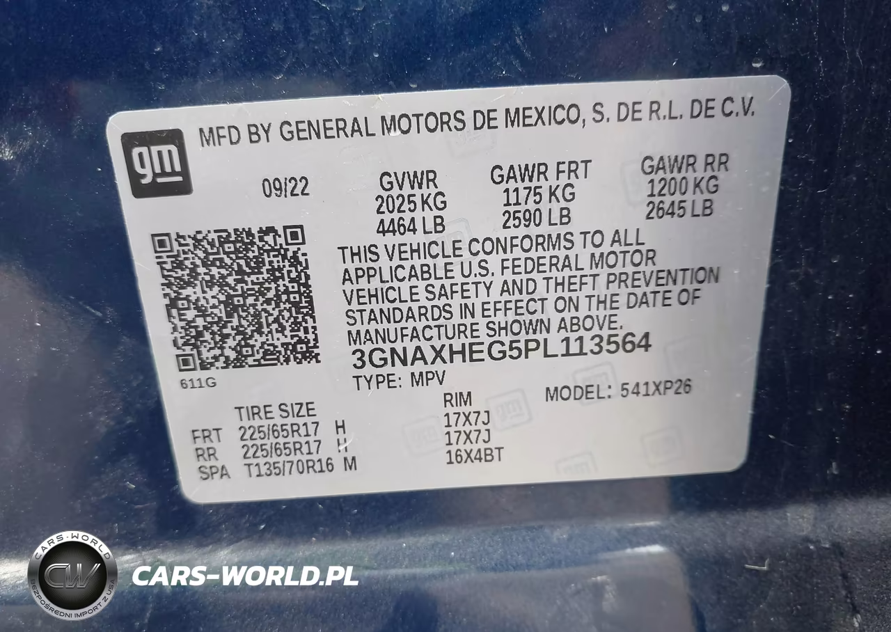 2023 Chevrolet Equinox Fwd Ls VIN:3GNAXHEG5PL113564 - 9