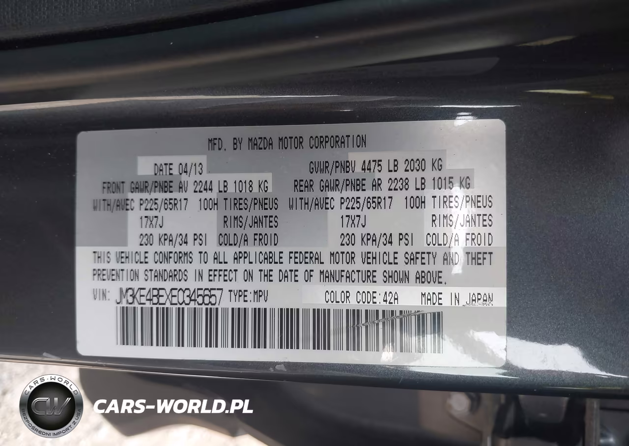 2014 Mazda Cx-5 Sport VIN:JM3KE4BEXE0345657 - 9