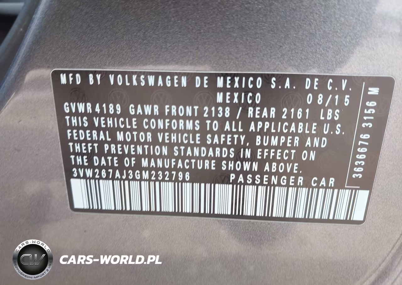 2016 Volkswagen Jetta 1.4T S VIN:3VW267AJ3GM232796 - 9