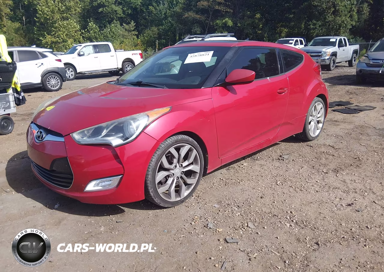 2013 Hyundai Veloster Base W-Gray VIN:KMHTC6AD7DU140307 - 2