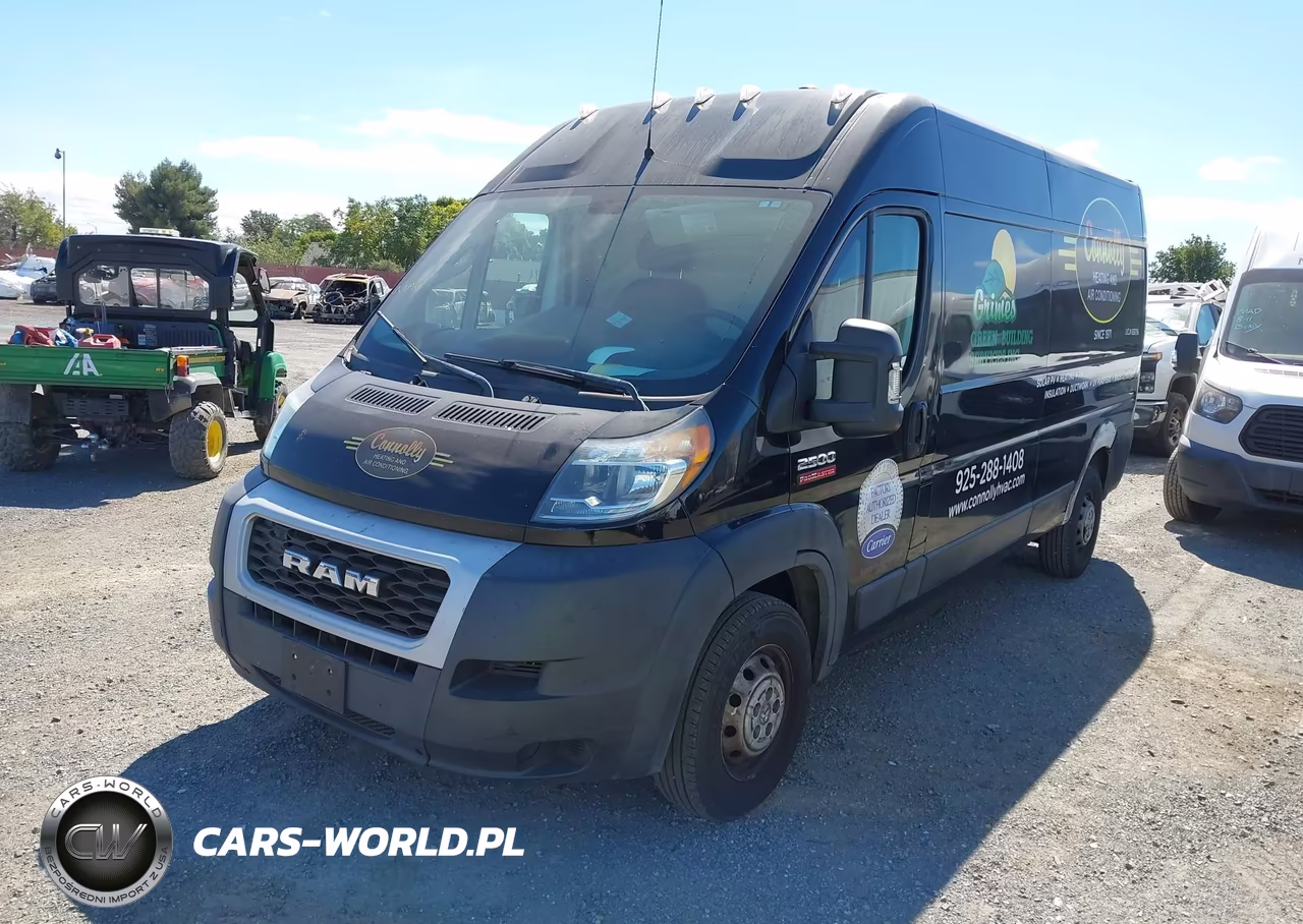 2019 Ram Promaster 2500 High Roof 159 Wb VIN:3C6TRVDG3KE504812 - 2