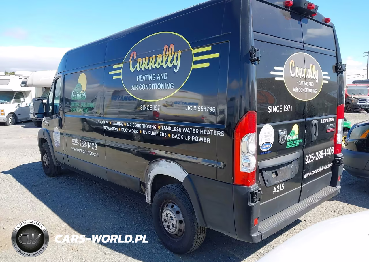 2019 Ram Promaster 2500 High Roof 159 Wb VIN:3C6TRVDG3KE504812 - 3