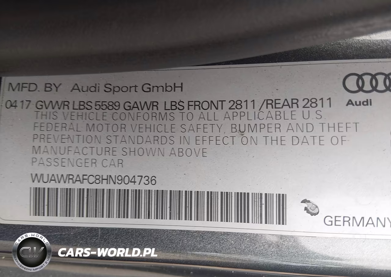 2017 Audi Rs 7 Performance Prestige VIN:WUAWRAFC8HN904736 - 9