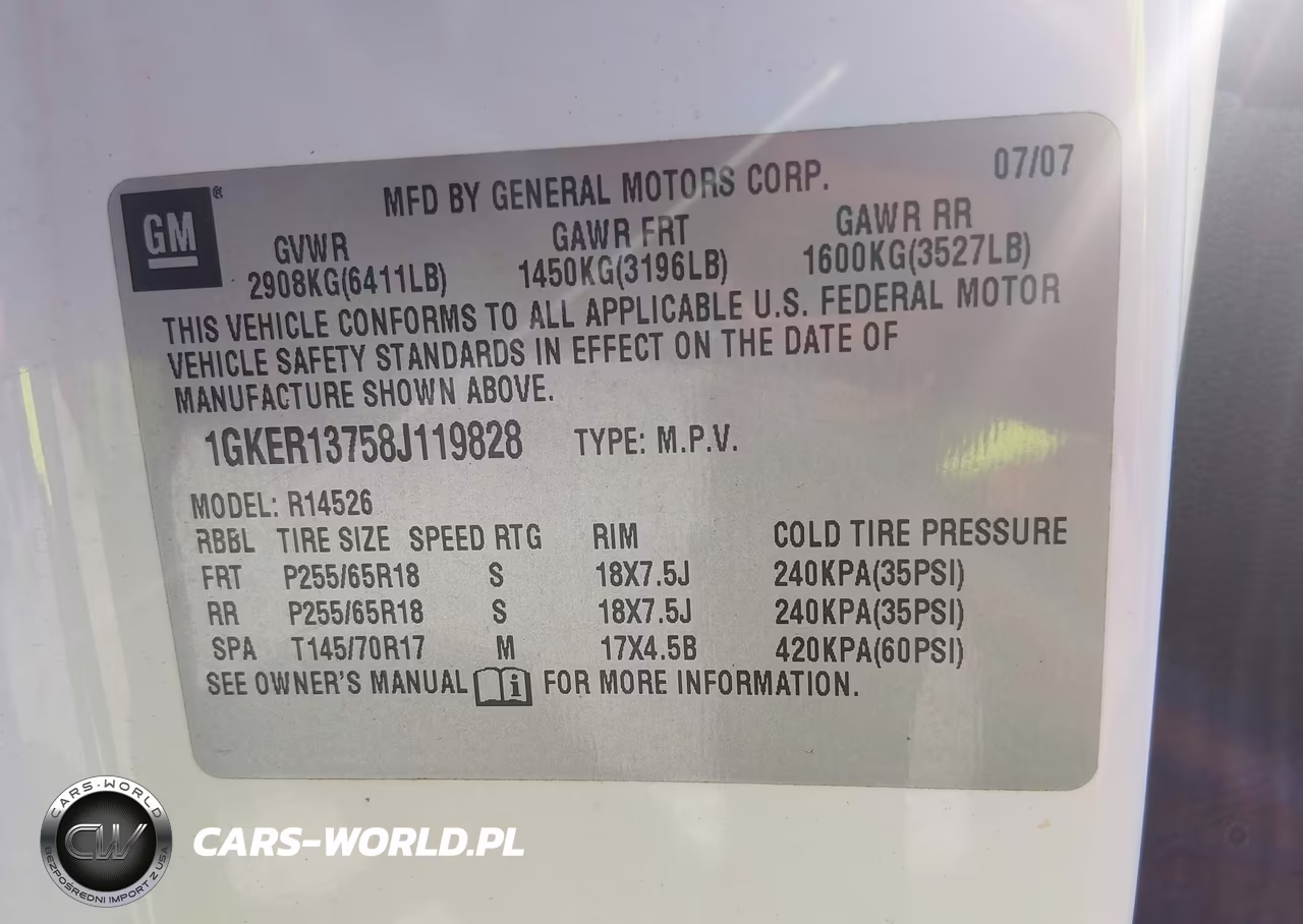 2008 GMC Acadia Sle-1 VIN:1GKER13758J119828 - 9