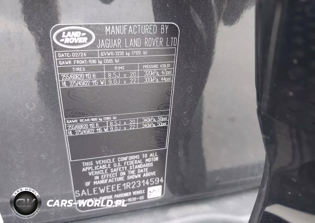 2024 Land Rover Defender 110 P525 Carpathian Edition VIN:SALEWEEE1R2314594 - 9