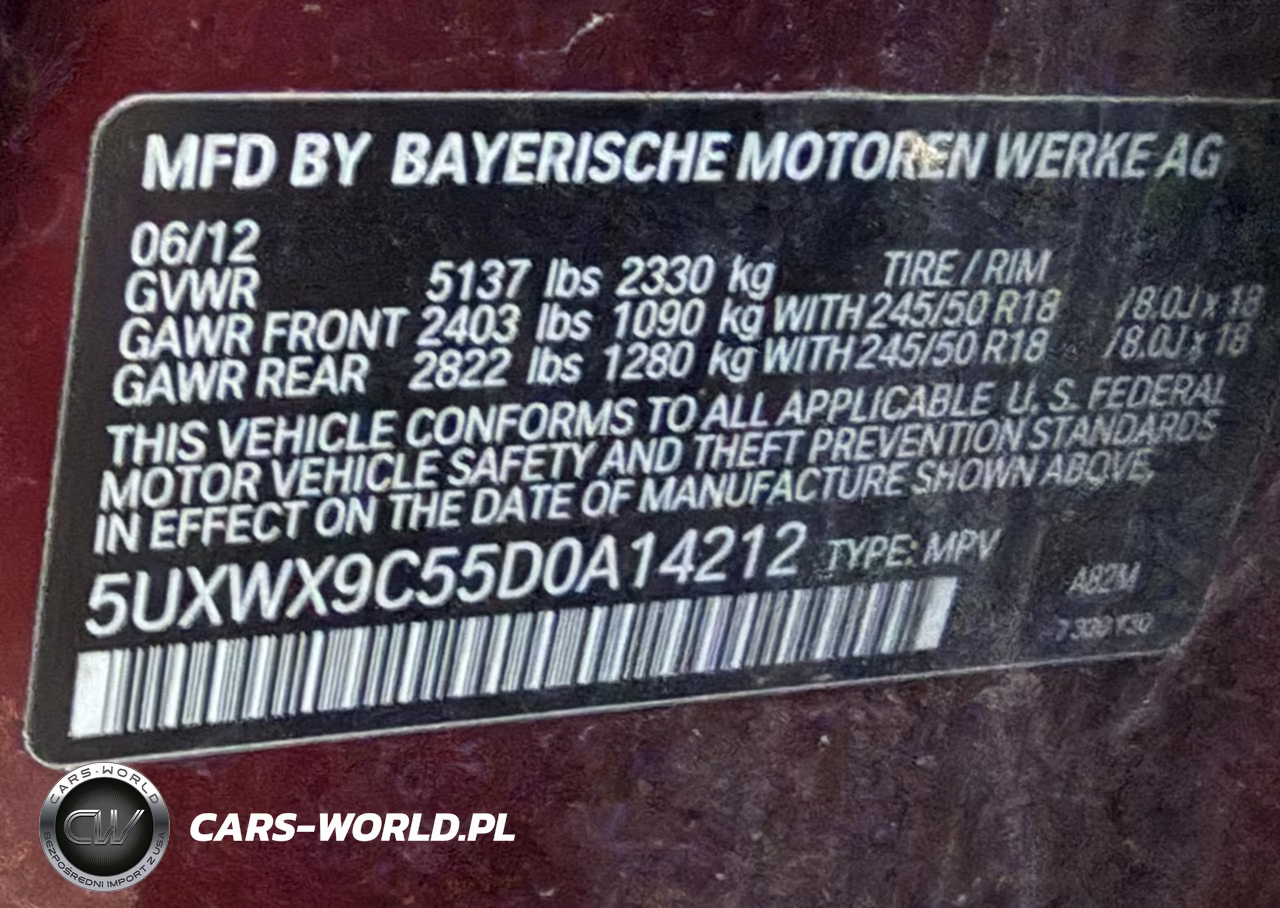 2013 BMW X3 VIN:5UXWX9C55DOA14212 - 9